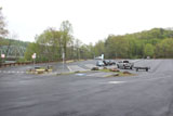 The parking area for the Lake Lillinonah boat launch.