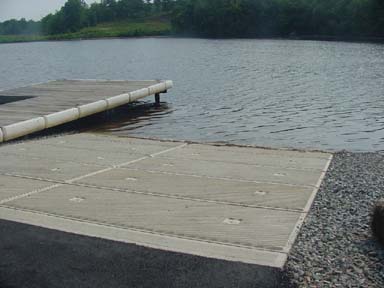 The ramp of the Lake of Isles boat launch.