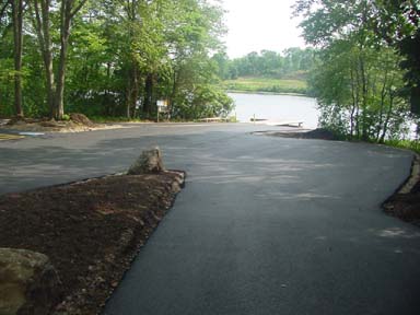 The turning area of the Lake of Isles boat launch.