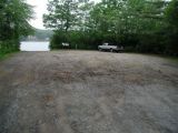 The parking area for the Little Pond boat launch.