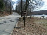 The entrance to the Long Pond boat launch.