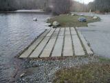 The ramp of the Long Pond boat launch.
