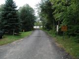 The access road to the Lower Moodus Reservoir boat launch.
