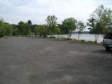 The parking area for the Lower Moodus Reservoir boat launch.