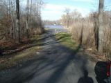 The access road to the Mamanasco Lake boat launch.