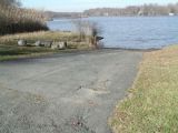 The ramp of the Mamanasco Lake boat launch.