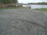 The turning area of the Mamanasco Lake boat launch.