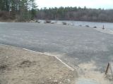 The turning area of the Mansfield Hollow Lake boat launch.