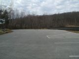 The turning area of the Mono Pond boat launch.