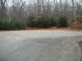 The parking area for the Morey Pond boat launch.