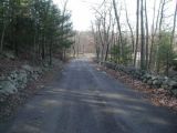 The access road to the Mount Tom Pond boat launch.