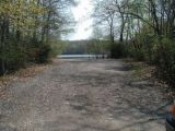The parking area for the Norwich Pond boat launch.