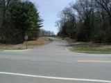 The access road to the Pachaug Pond boat launch.