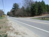 The entrance to the Pachaug Pond boat launch.