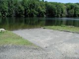 The ramp of the Park Pond boat launch.