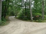 The access road to the Pickerel Lake boat launch.