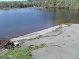 The ramp of the Pickerel Lake boat launch.