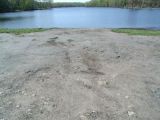 The turning area of the Pickerel Lake boat launch.