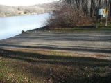 The ramp of the Pierrepont Pond boat launch.
