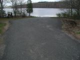 The turning area of the Pine Acres Lake boat launch.