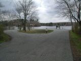 The turning area of the Quaddick Reservoir boat launch.