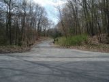 The access road to the Quinebaug Pond boat launch.