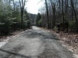 The access road to the Ross Pond boat launch.