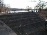 The parking area for the Silver Lake boat launch.