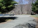 The turning area of the Squantz Pond boat launch.