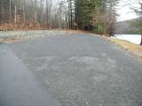 The parking area for the Stillwater Pond boat launch.