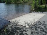 The ramp of the Stillwater Pond boat launch.