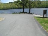 The turning area of the Stillwater Pond boat launch.