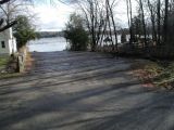 The access road to the Tyler Lake boat launch.