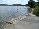 The ramp of the Tyler Lake boat launch.