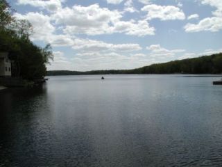 A view from the West Hill Pond boat launch.