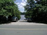 The access road to the West Side Pond boat launch.
