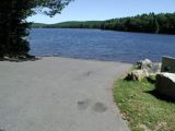 The ramp of the Winchester Lake boat launch.