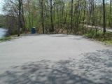 The parking area for the Wyassup Lake boat launch.