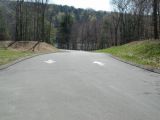 The access road to the Lake Zoar boat launch.