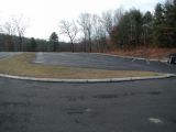 The parking area for the Lake Zoar boat launch.