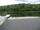 The ramp of the Lake Zoar boat launch.