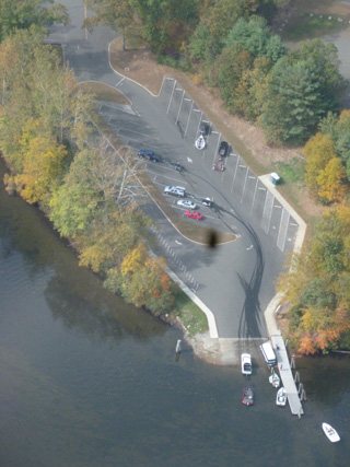 A view from the Lake Zoar boat launch.