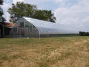 outside view of a greenhouse
to be used in a worm composting project