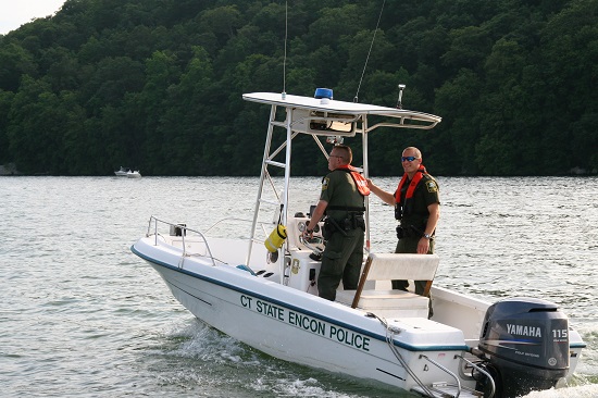 EnCon Police on Boat