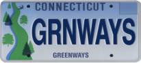 "Go Green" with a Greenways License Plate.