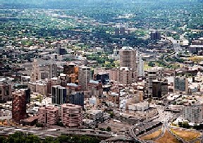 Aerial photo of Hartford, Connecticut