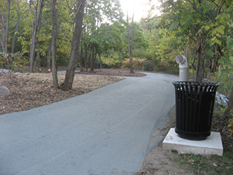 Expanded walkways for fishing access.