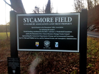 Sign at Sycamore Meadow