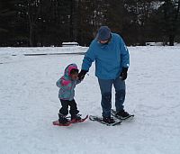 snowshoeing