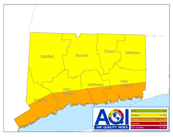 Air Quality Forecast map